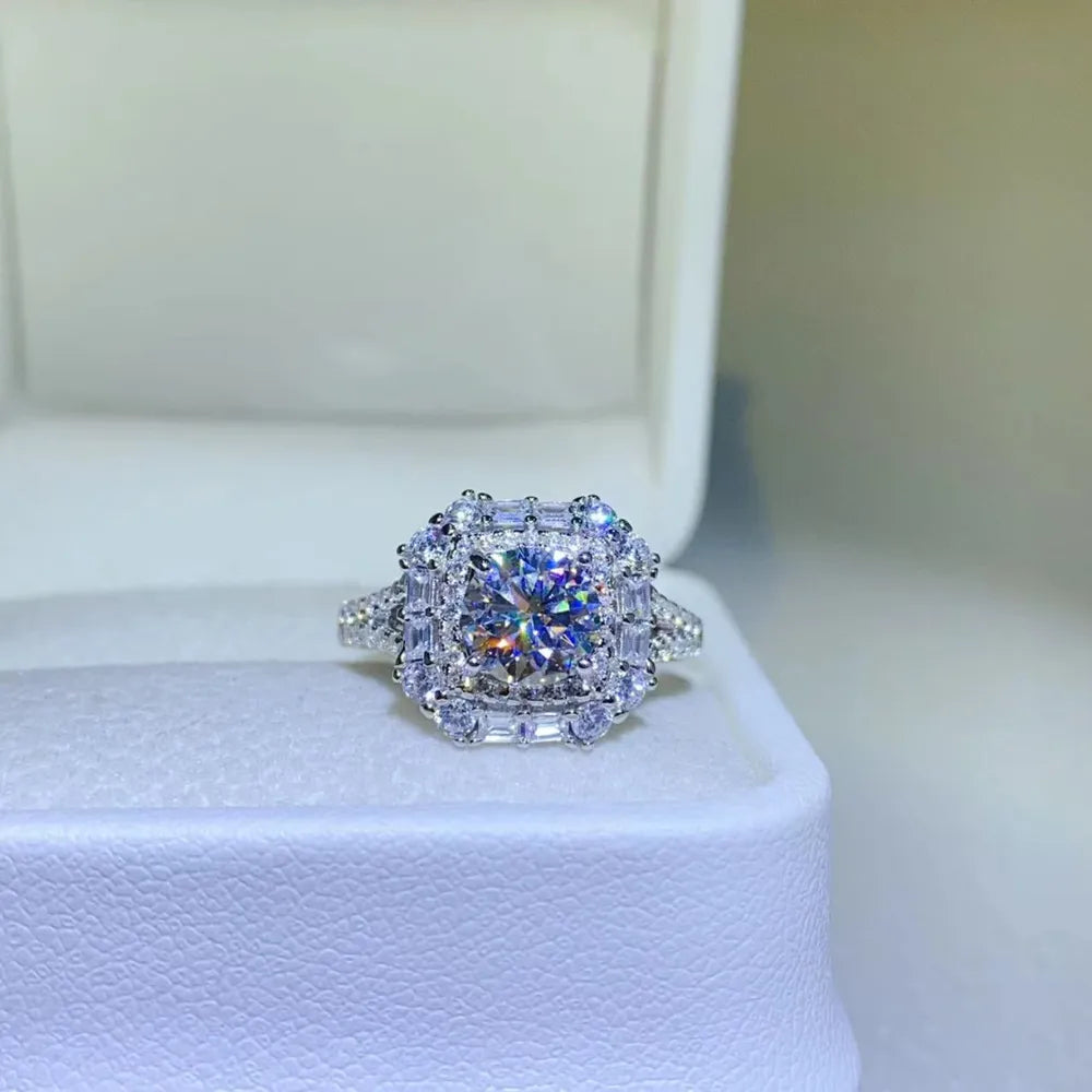 2 Carat Moissanite 925 Ring