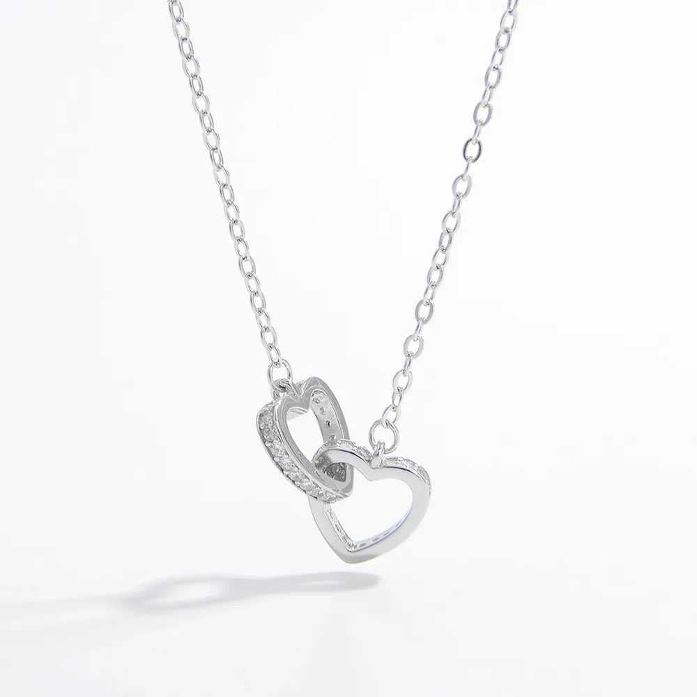 925 Inlaid Zircon Heart Necklace