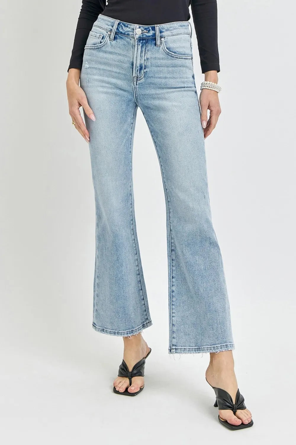John Leon, High Rise Ankle Flare Jeans