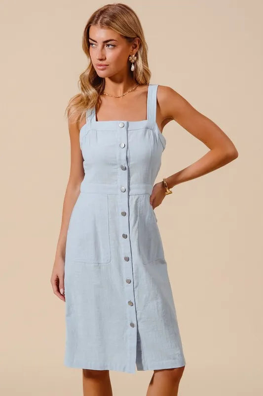 John Leon, Button Down Pocket Front Dress