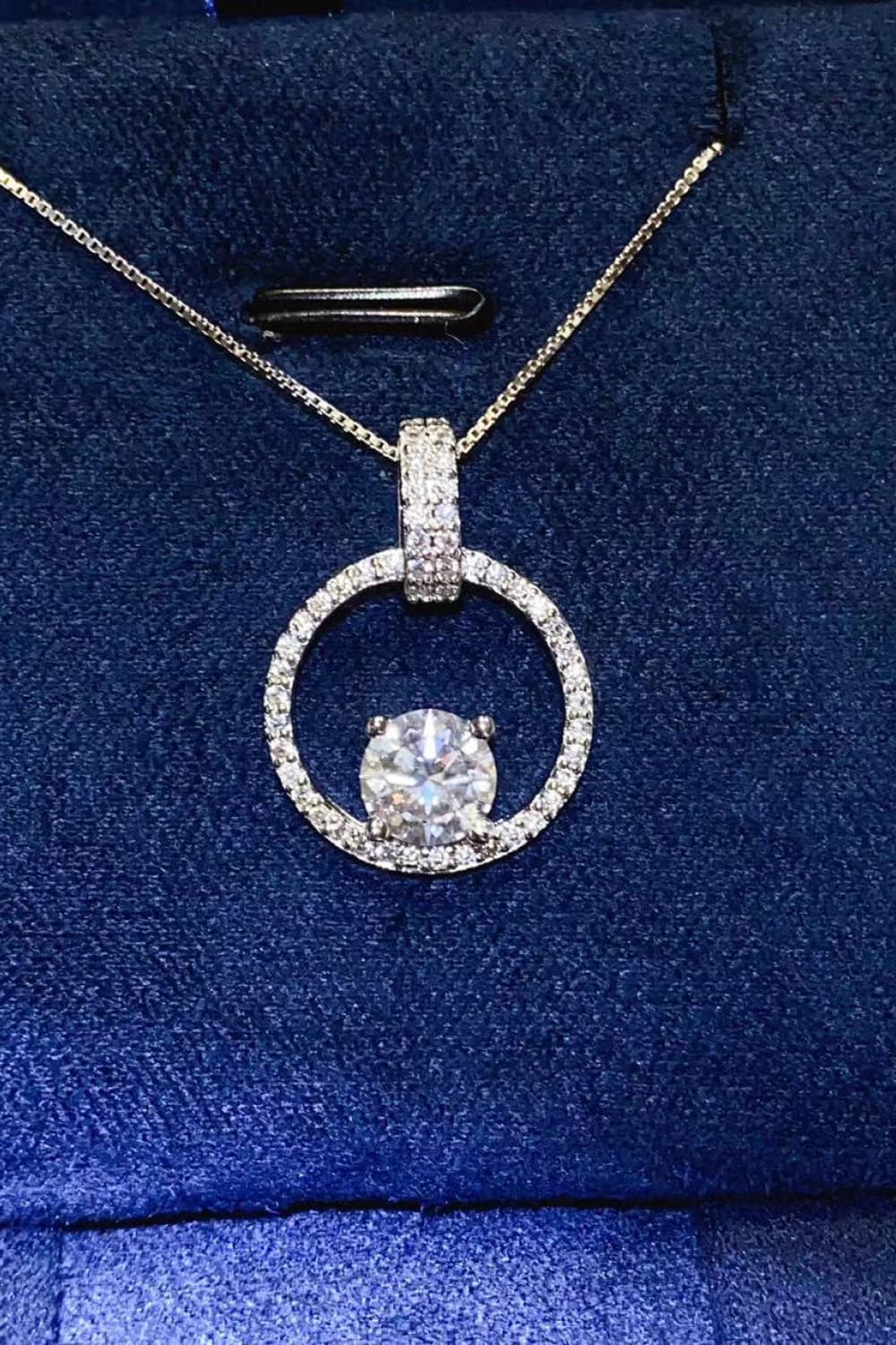 1 Carat Moissanite 925 Necklace
