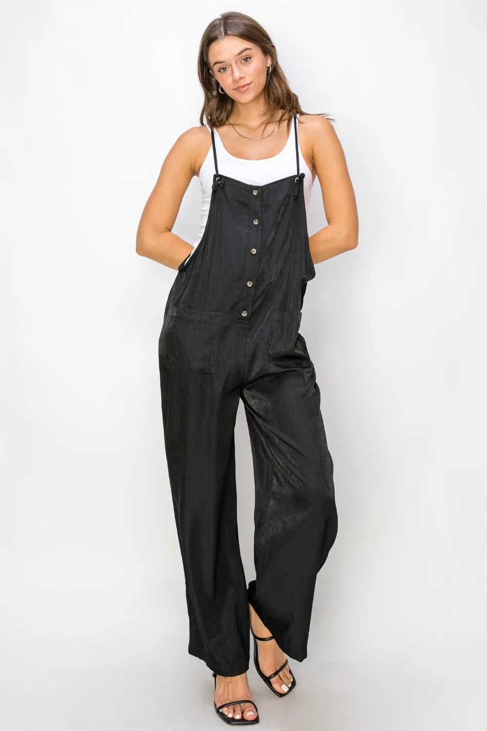 John Leon, Button Sleeveless Jumpsuit
