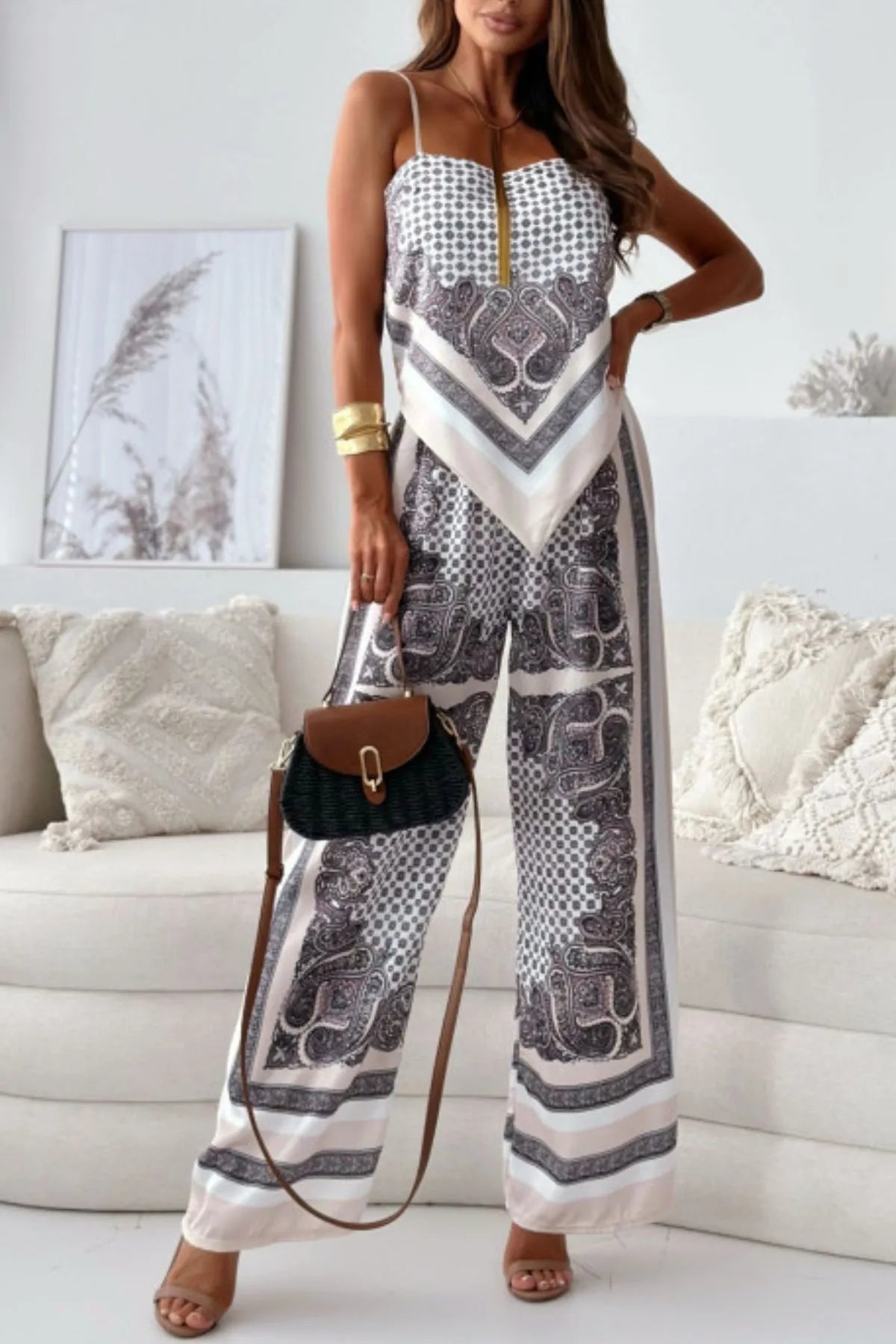 John Leon, Cami and Wide Leg Pants Set