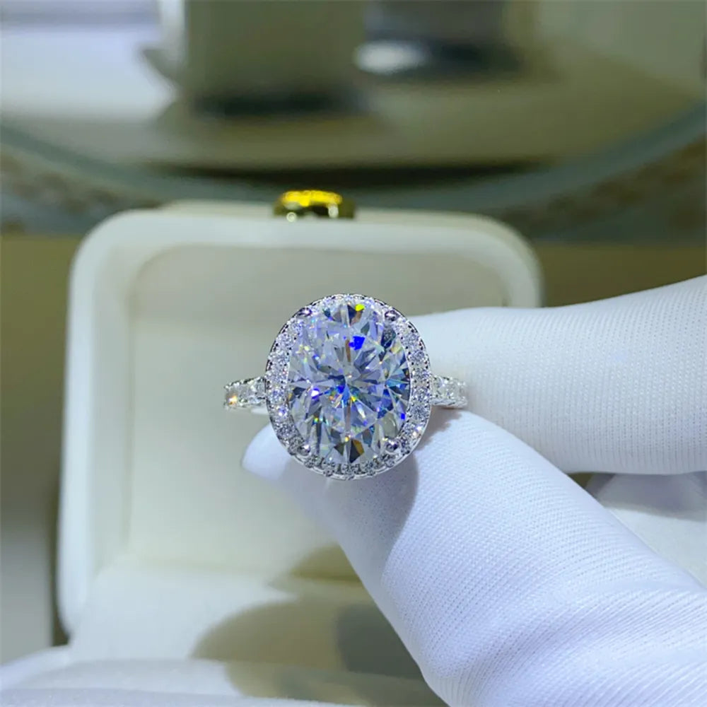 5 Carat Moissanite 925 Engagement Ring