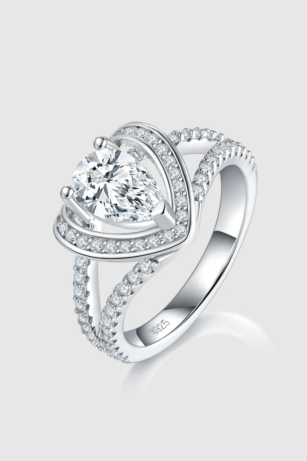1 Carat Moissanite 925 Engagement Ring