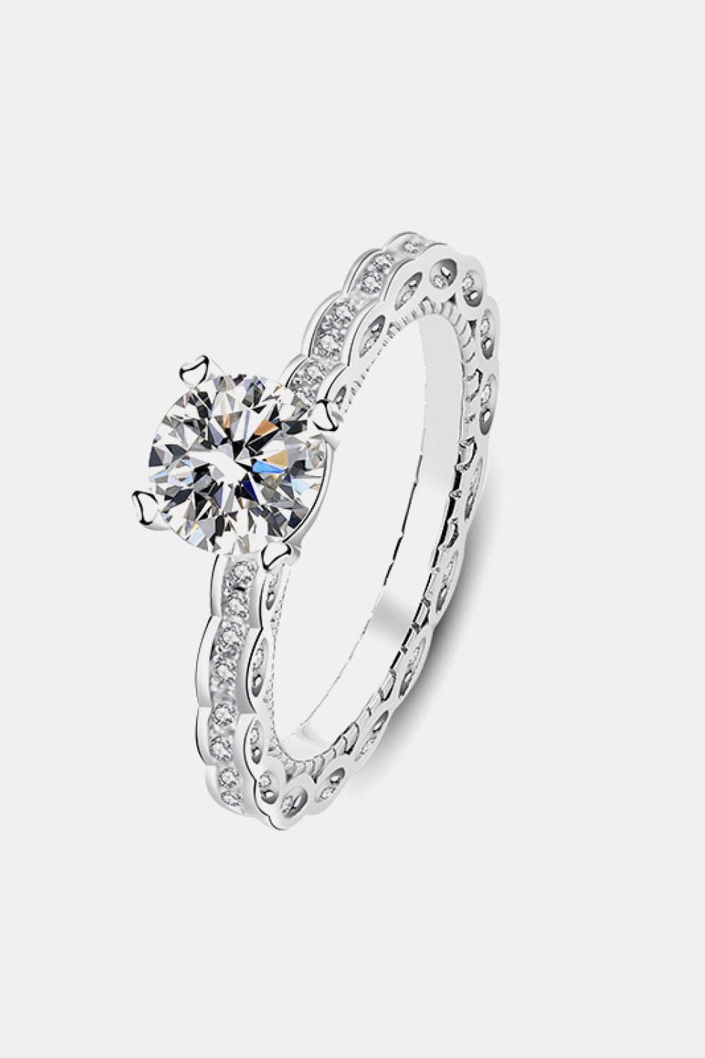 1 Carat Moissanite 925 Ring