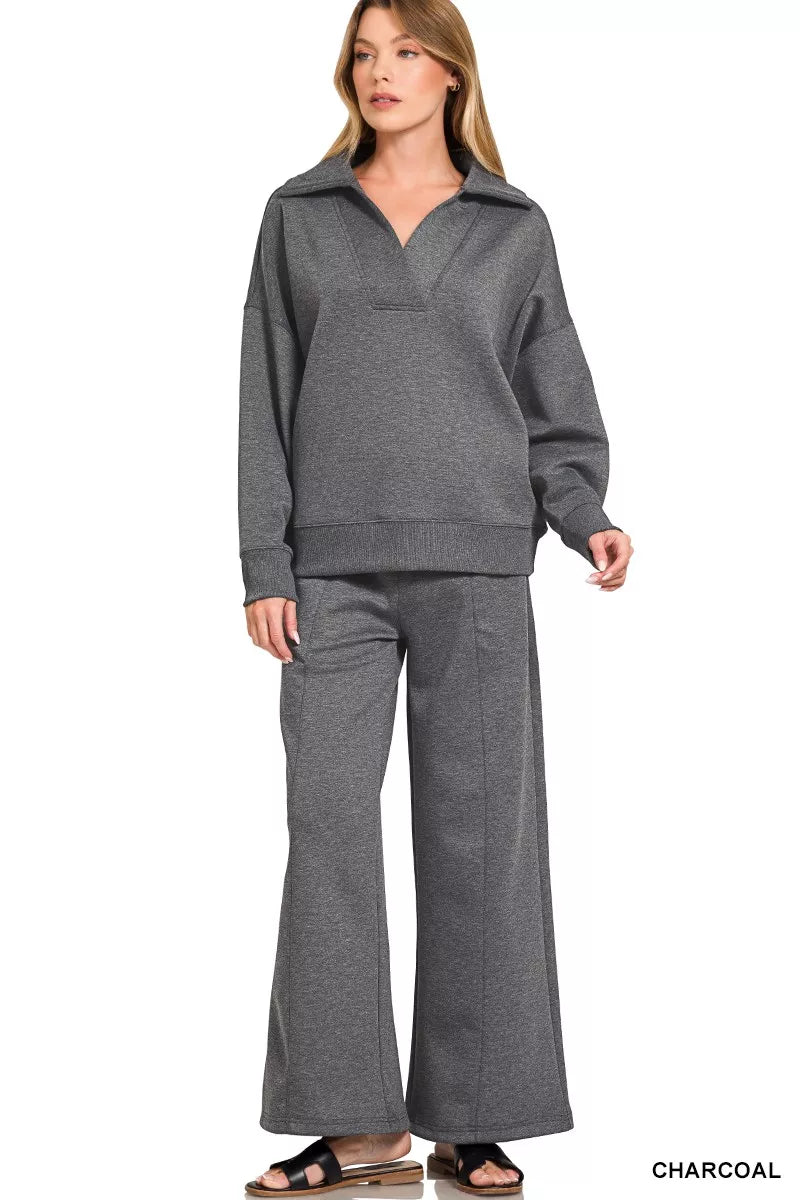 John Leon, Scuba Collared Pullover and Pants Set