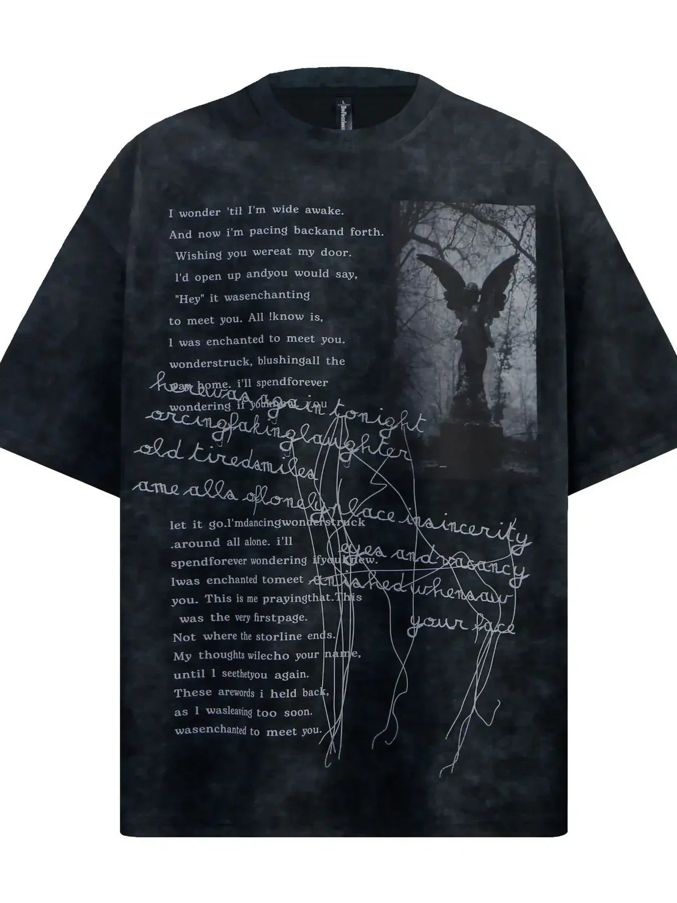 John Leon, Round Neck Short Sleeve Oversized T-Shirt