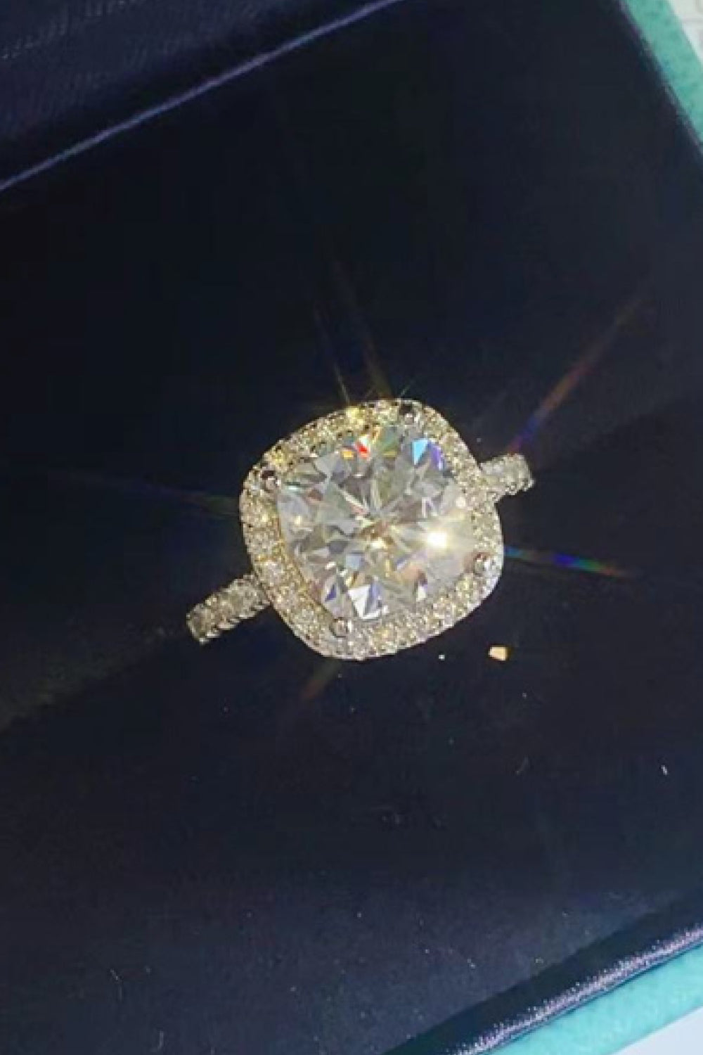 3 Carat Moissanite 925 Square Ring