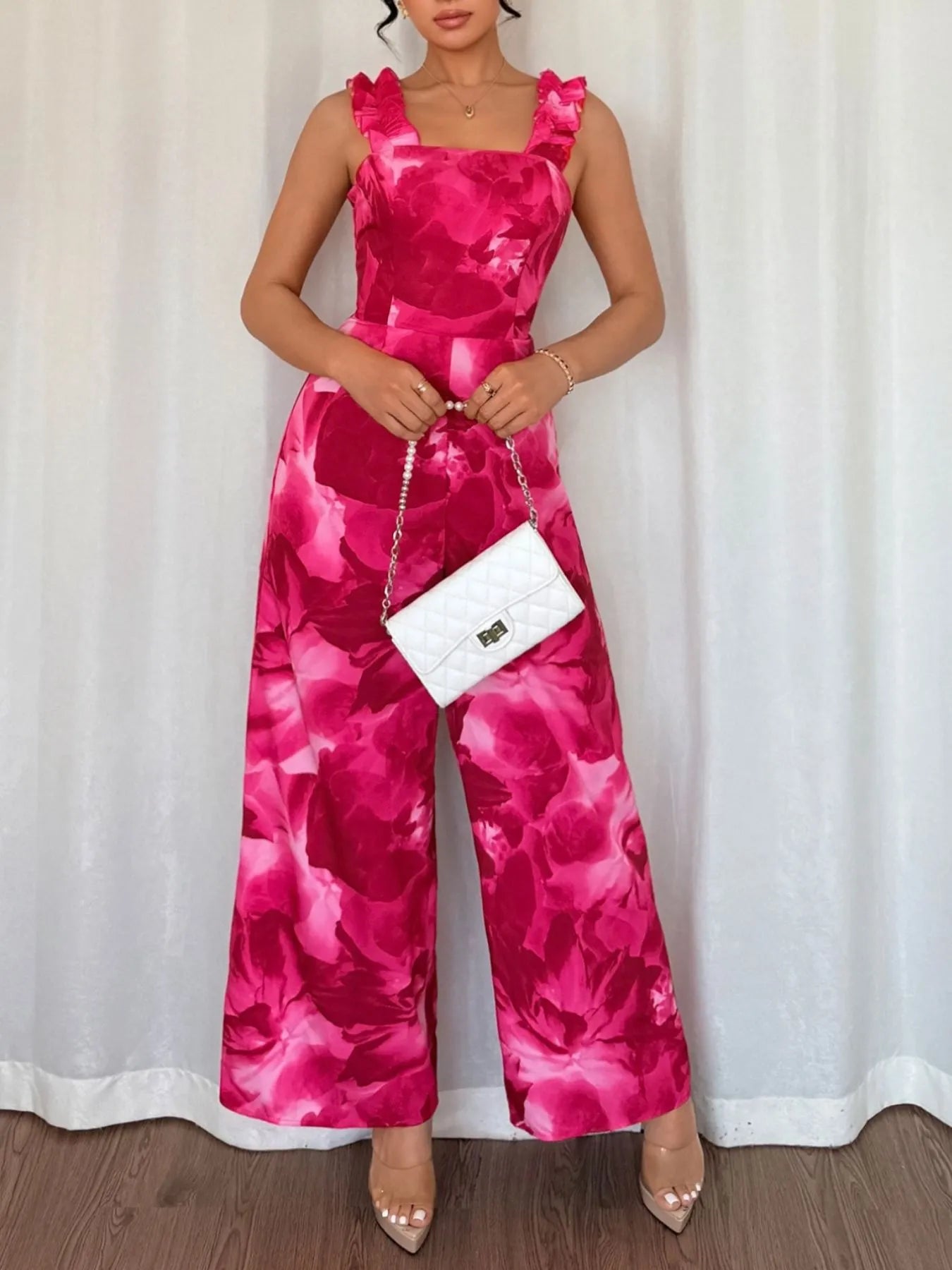 John Leon, Floral Wide Leg Jumpsuit