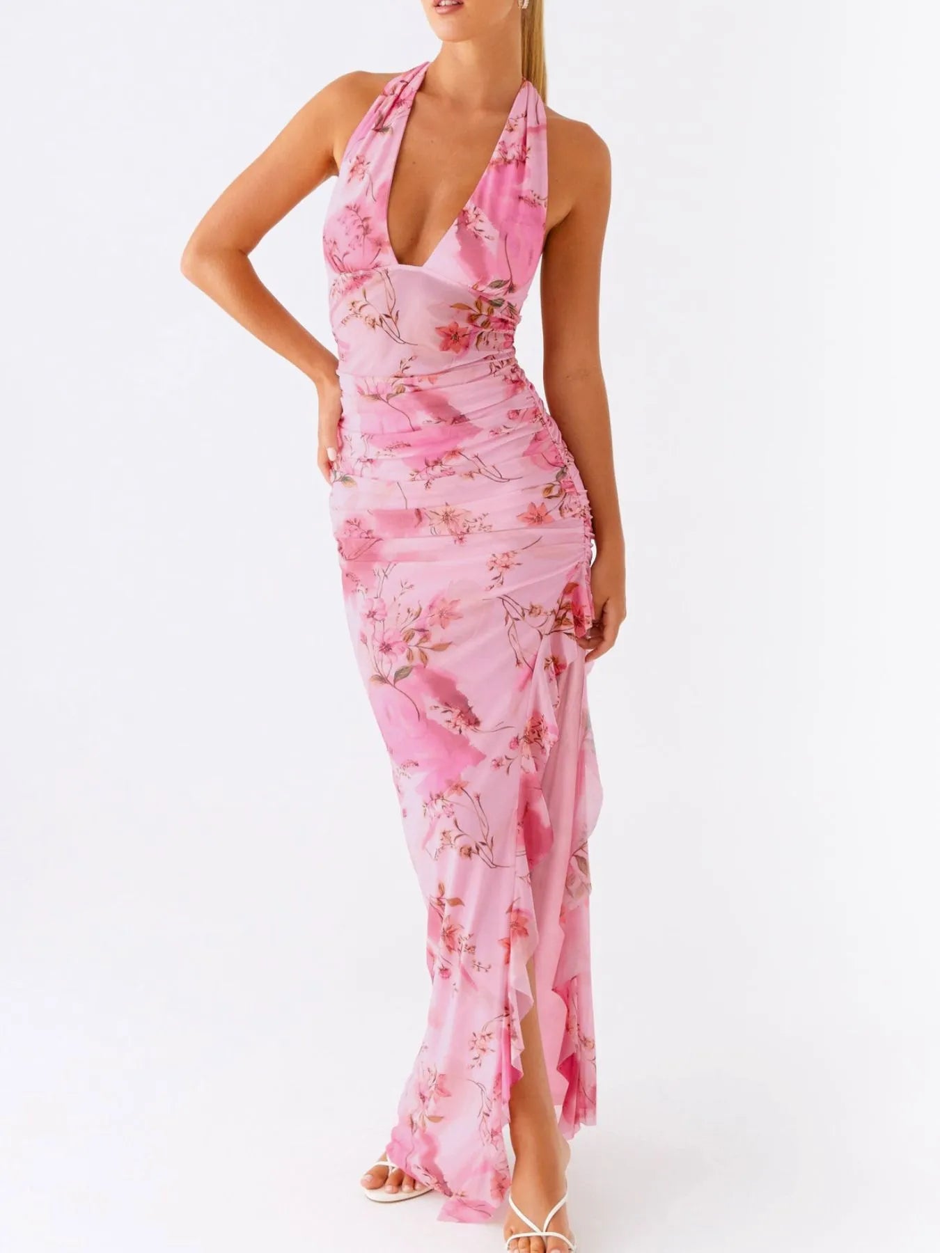 John Leon, Floral Halter Neck Cami Dress