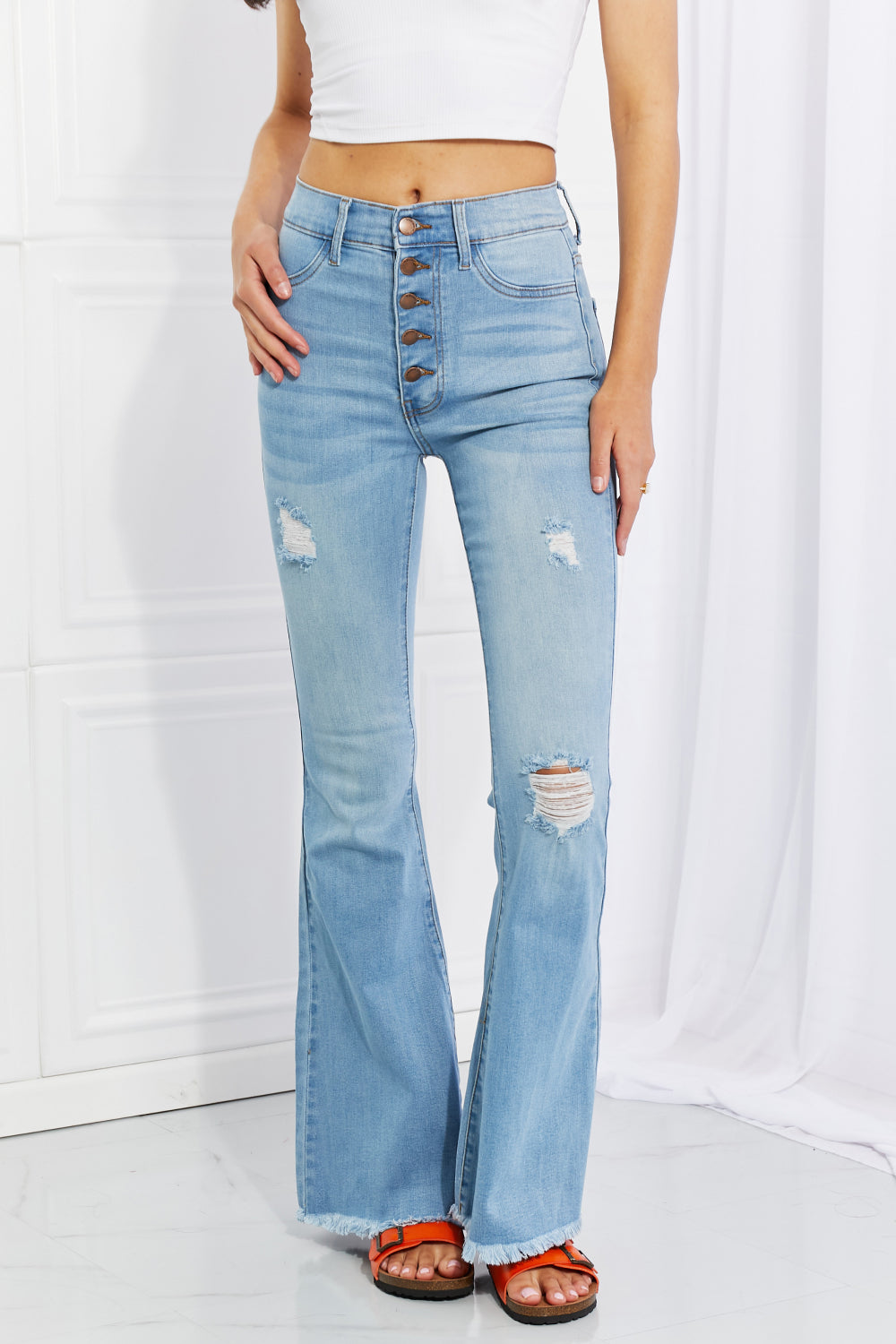 John Leon, Jess Button Flare Jeans
