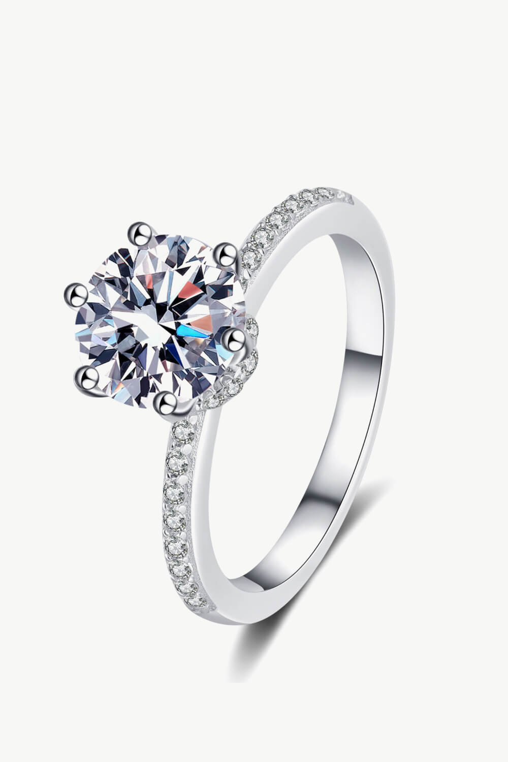 925 2 Carat Moissanite Ring